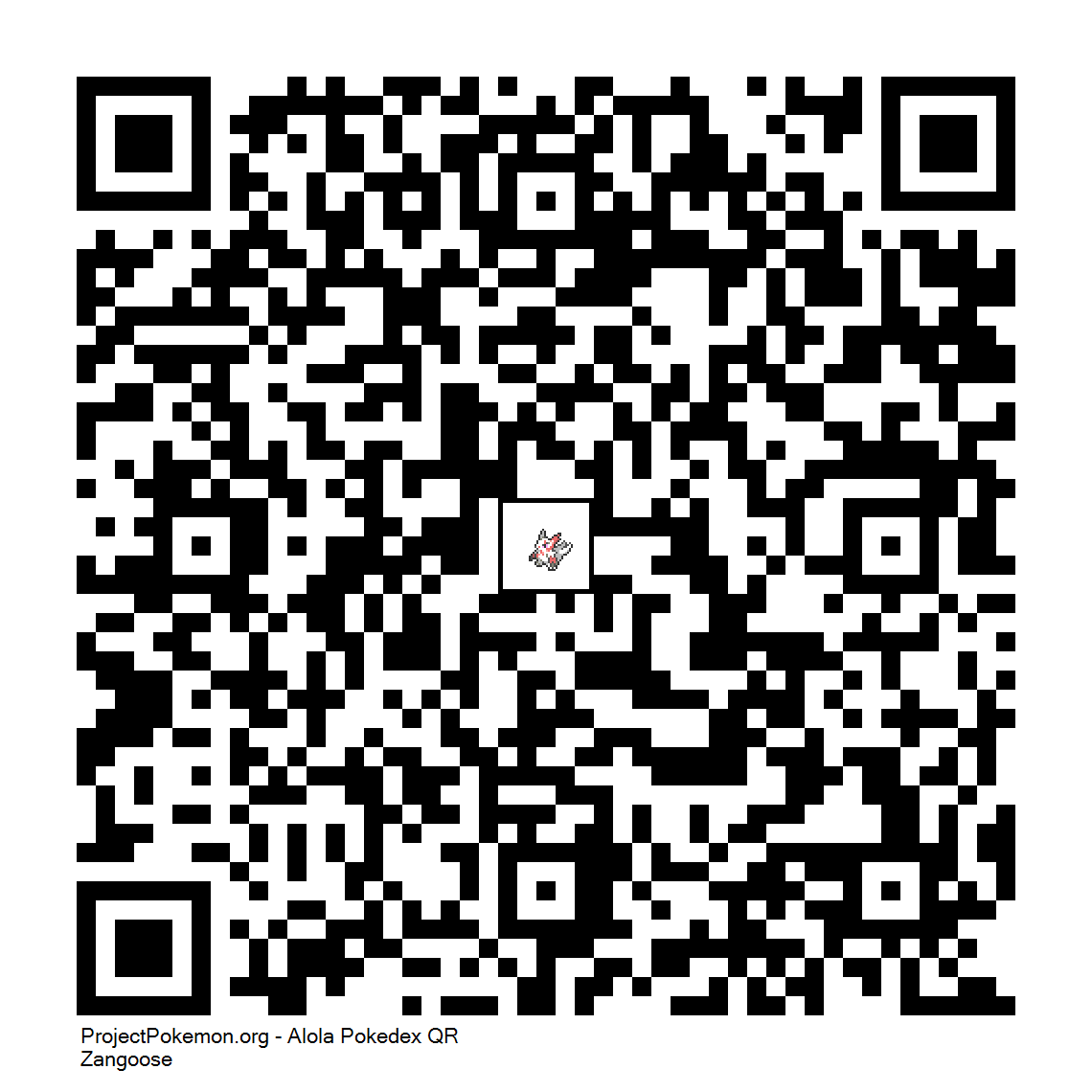 Cdigo QR de Zangoose